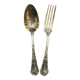 Christofle spoons and forks from the Chrysanthème model.
