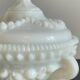 Vintage opaline glass candy dish