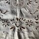 Embroidered linen tablecloth