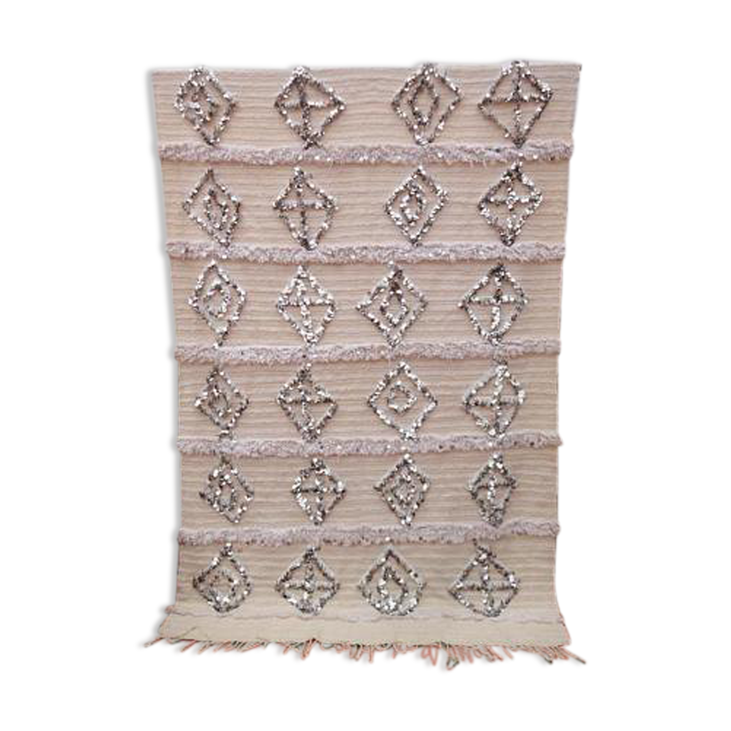 Beige Handira 190 x 118 cm