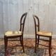 Set of 6 Louis Philippe straw chairs