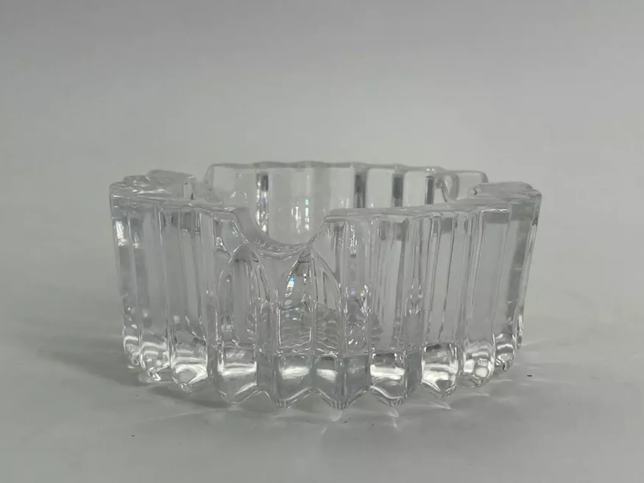 Cendrier/ vide poche en cristal vintage