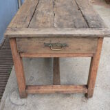 Solid wood farm table