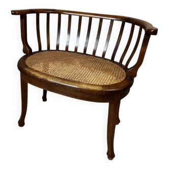 Caned armchair