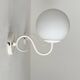 Pair of vintage metal and opaline wall lights, France, 1980.