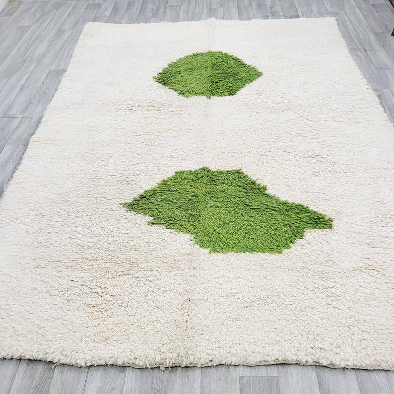 Handmade traditional pure wool Berber rug 2/3 m