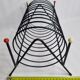 Magazine holder, vinyl holder "spring" in vintage metal, 30 cm