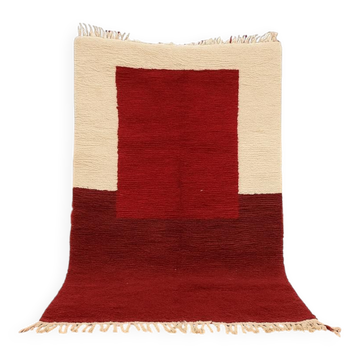 Handmade Berber rug, natural wool, 2.5x1.5 m
