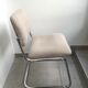Strafor stainless steel office chair and light grey tweed