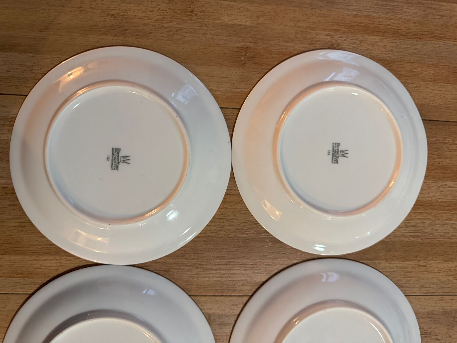 Set of 6 dessert or bread plates - 17 cm - vintage Bareuther