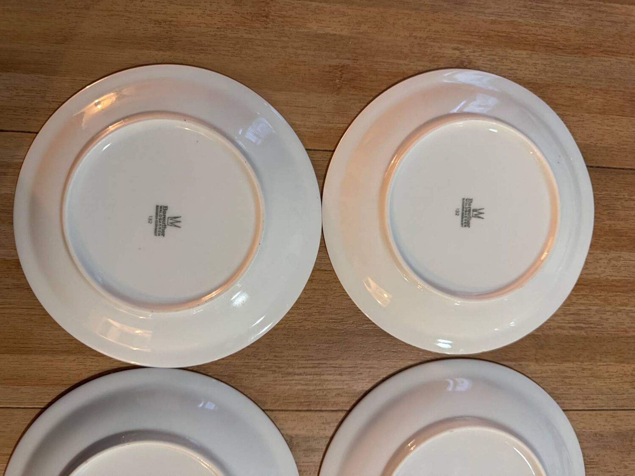 Lot de 6 assiettes à dessert ou à pain - 17 cm - vintage Bareuther
