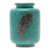 Vase wilhelm kage 1076 ie 'argenta' gustavsberg suède 1950 marqué
