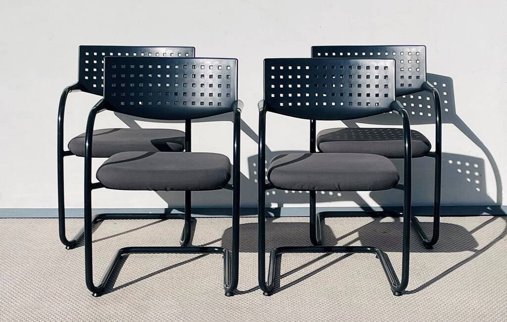 Set of 4 Visavis chairs by Antonio Citterio for Vitra. Vintage 90s.
