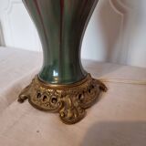 Antique 19th Century Chinese "Oxblood" Lamp Mounted on Bronze - Style