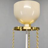 1970s Brass and Lacquered Metal Pendant, Czechoslovakia