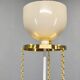 1970s Brass and Lacquered Metal Pendant, Czechoslovakia