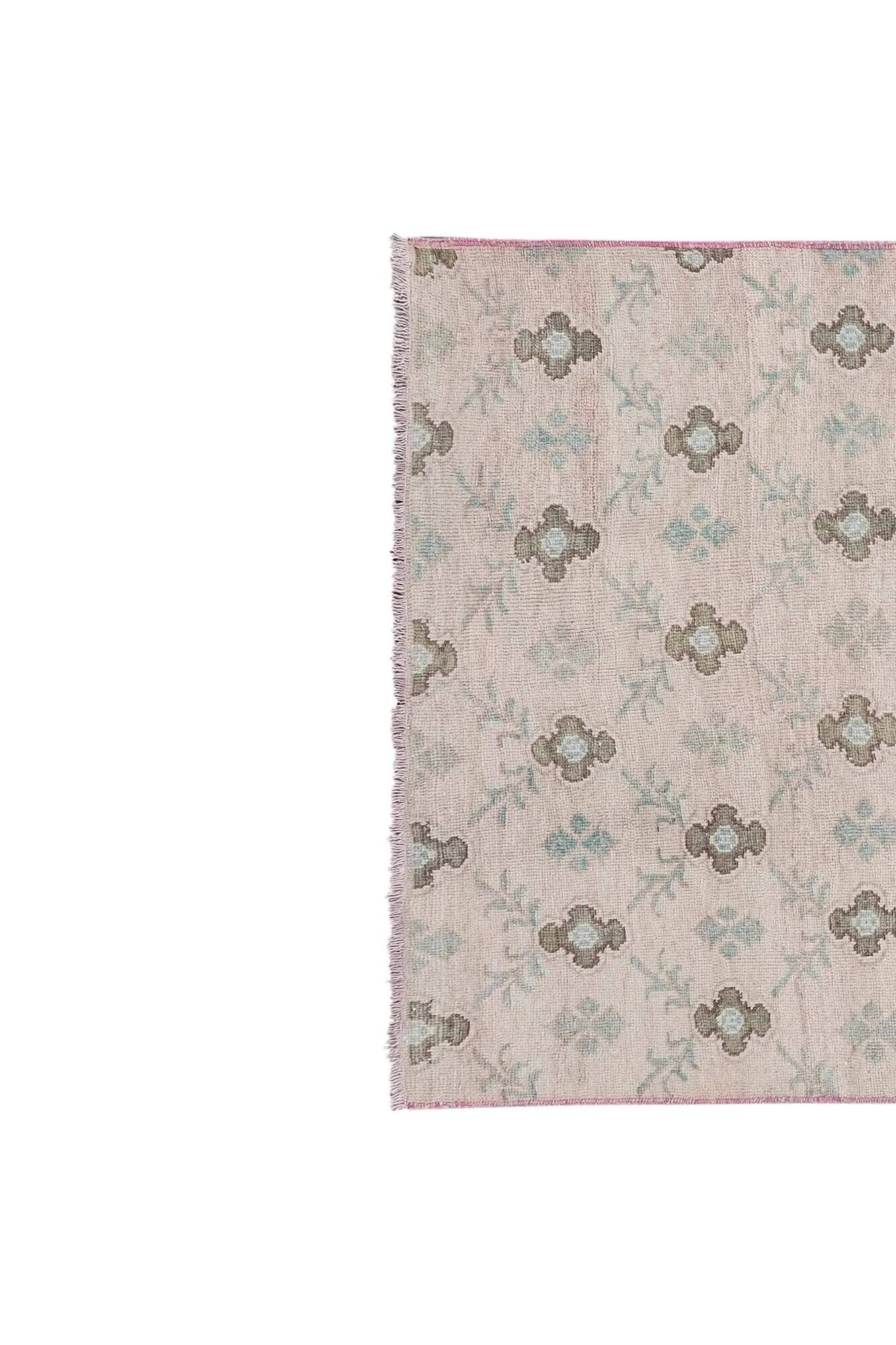 Vintage Turkish Oushak rug 146x285 cm