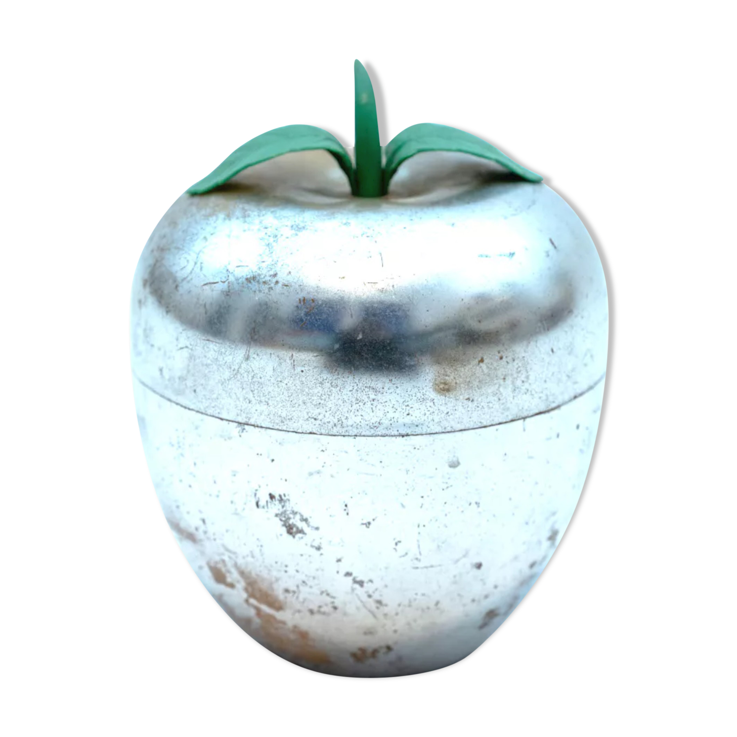 Vintage silver plastic ice cube