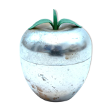 Pomme à glaçon vintage en plastique argenté