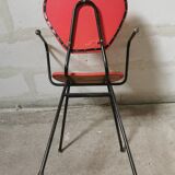 Red armchair, vintage 50s