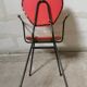 Red armchair, vintage 50s