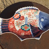Plat Imari en forme de poisson 41 x 26cm