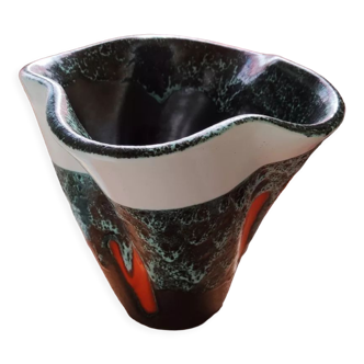 Glazed ceramic vase