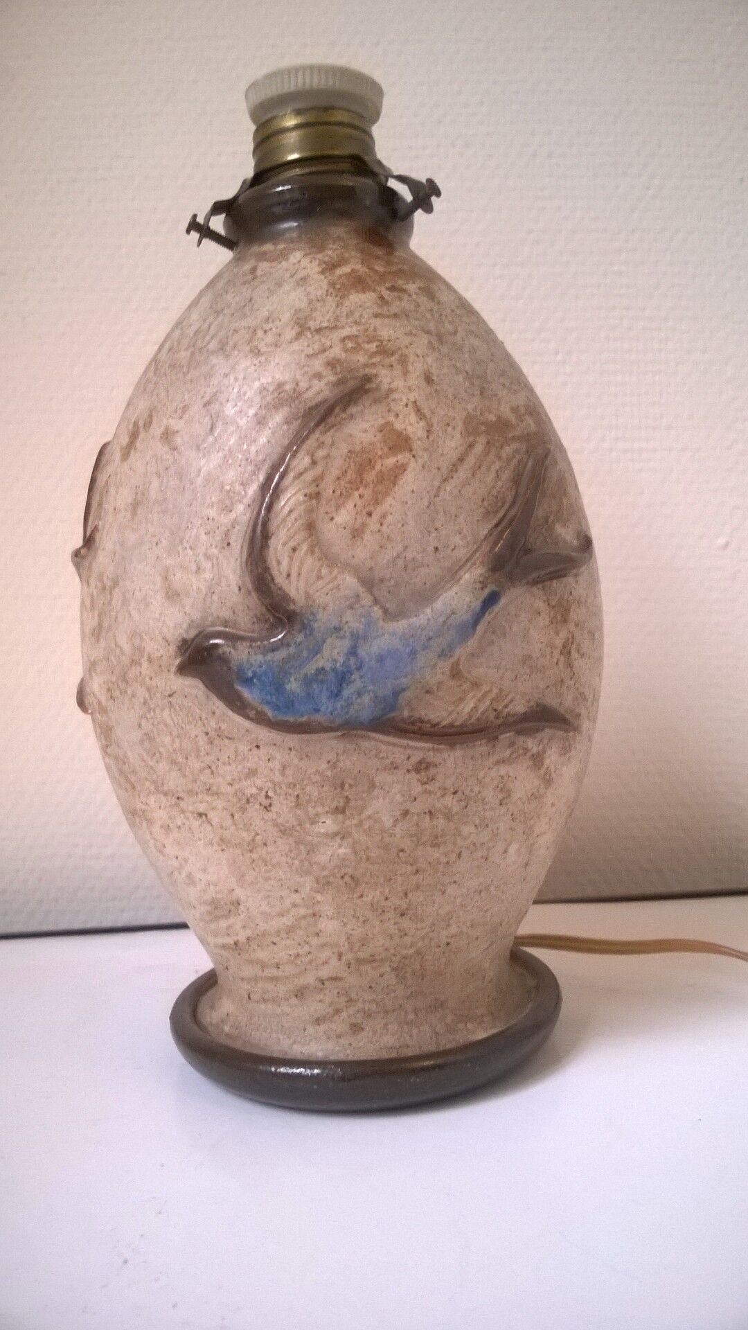 Vintage stoneware lamp Armogrès -Belgium