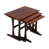 Mid-century danish rosewood pull out tables, 1960s