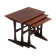 Mid-century danish rosewood pull out tables, 1960s