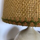 Stoneware lamp - rope lampshade