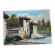 Painting landscape painting on canvas