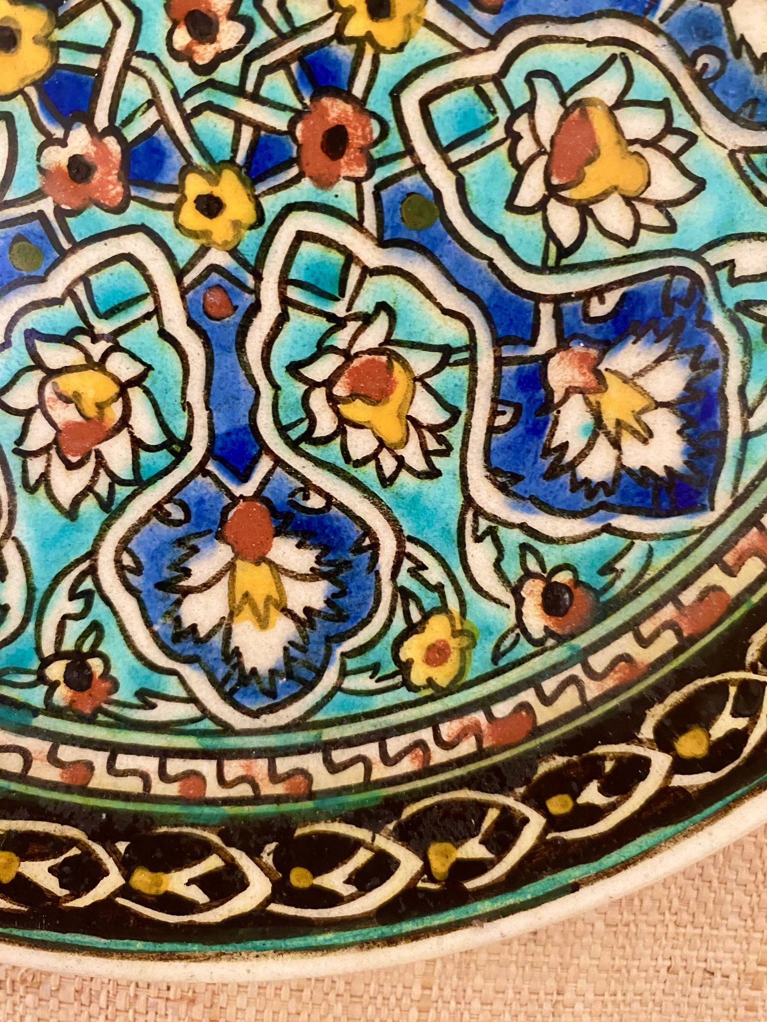 Oriental decorative plate