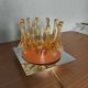 Solken Leuchten wall lamp, amber Murano glass, 1970s