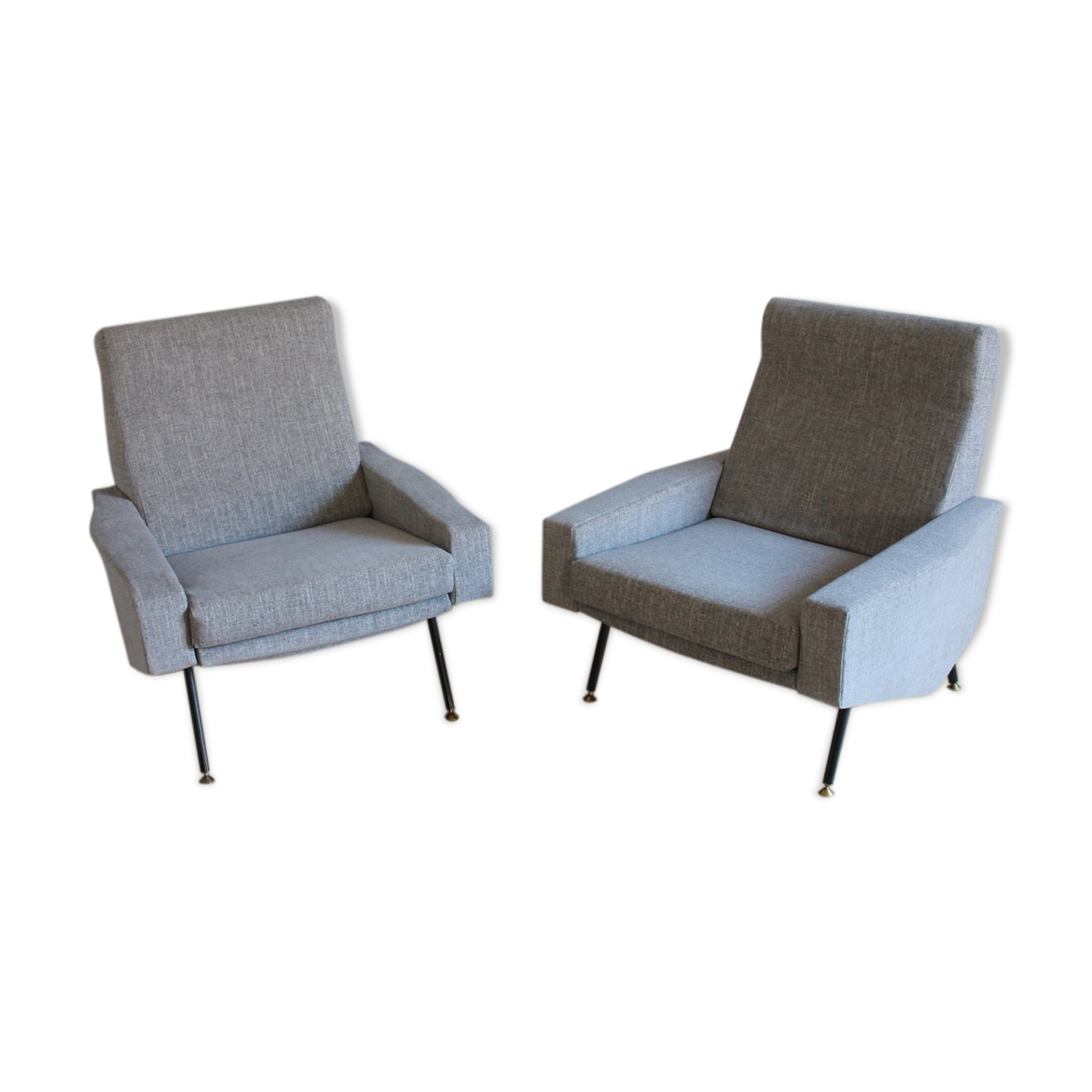 Pair of armchairs Troika by Paul Geoffroy and published by Airborne 50