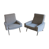 Pair of armchairs Troika by Paul Geoffroy and published by Airborne 50