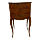 Louis XV style marquetry bedside table with floral flower