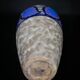 Vase Art déco en grès émaillé de Louis Dage, motifs papillon, circa 1930