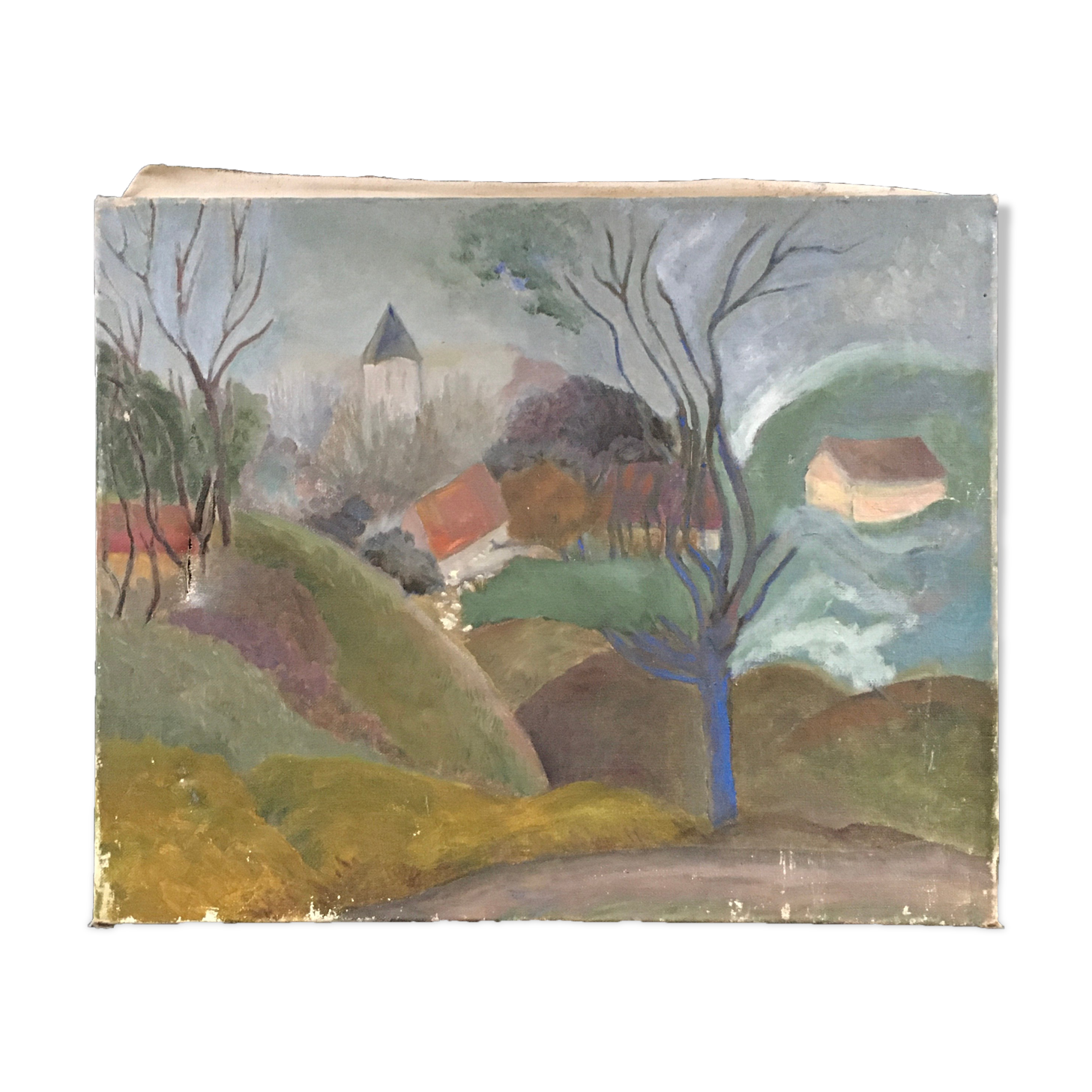 Abstract landscape painting