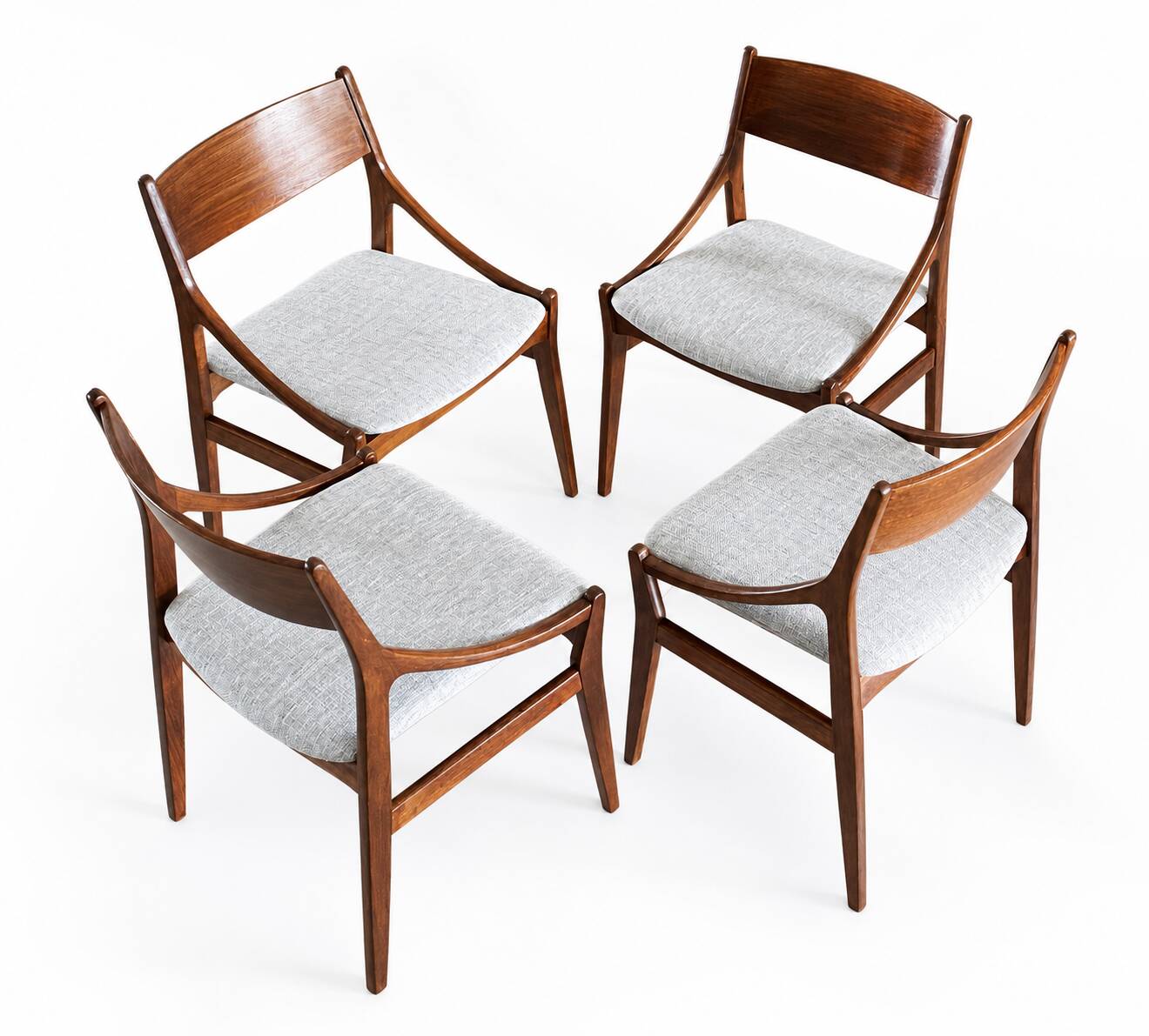 4 chaises danoises signées « Vestervig Eriksen- Made in Danmark"