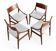 4 chaises danoises signées « Vestervig Eriksen- Made in Danmark"