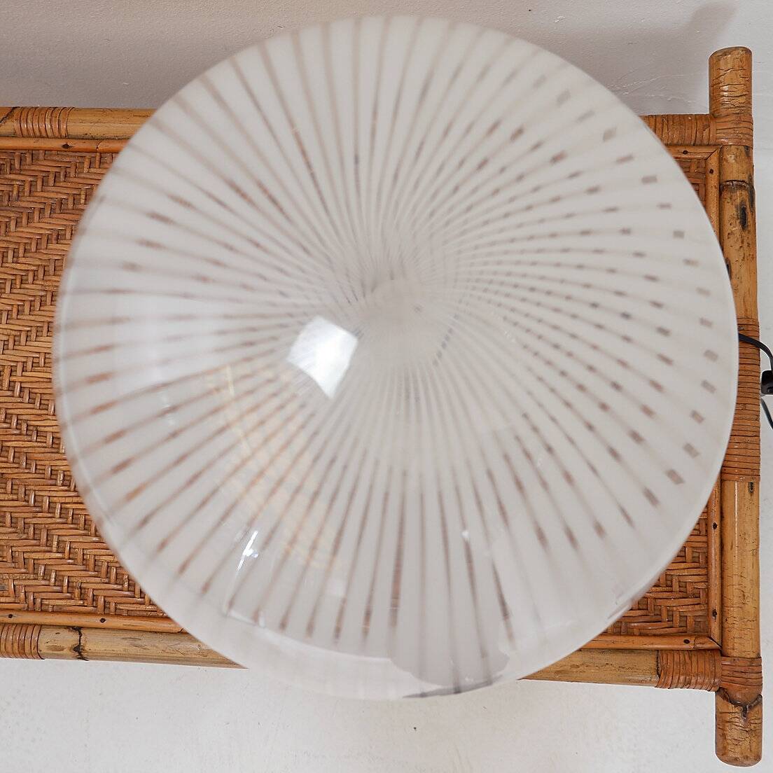 Table lamp from the Tessuti series for Venini, Murano 1970s - Ø 40cm