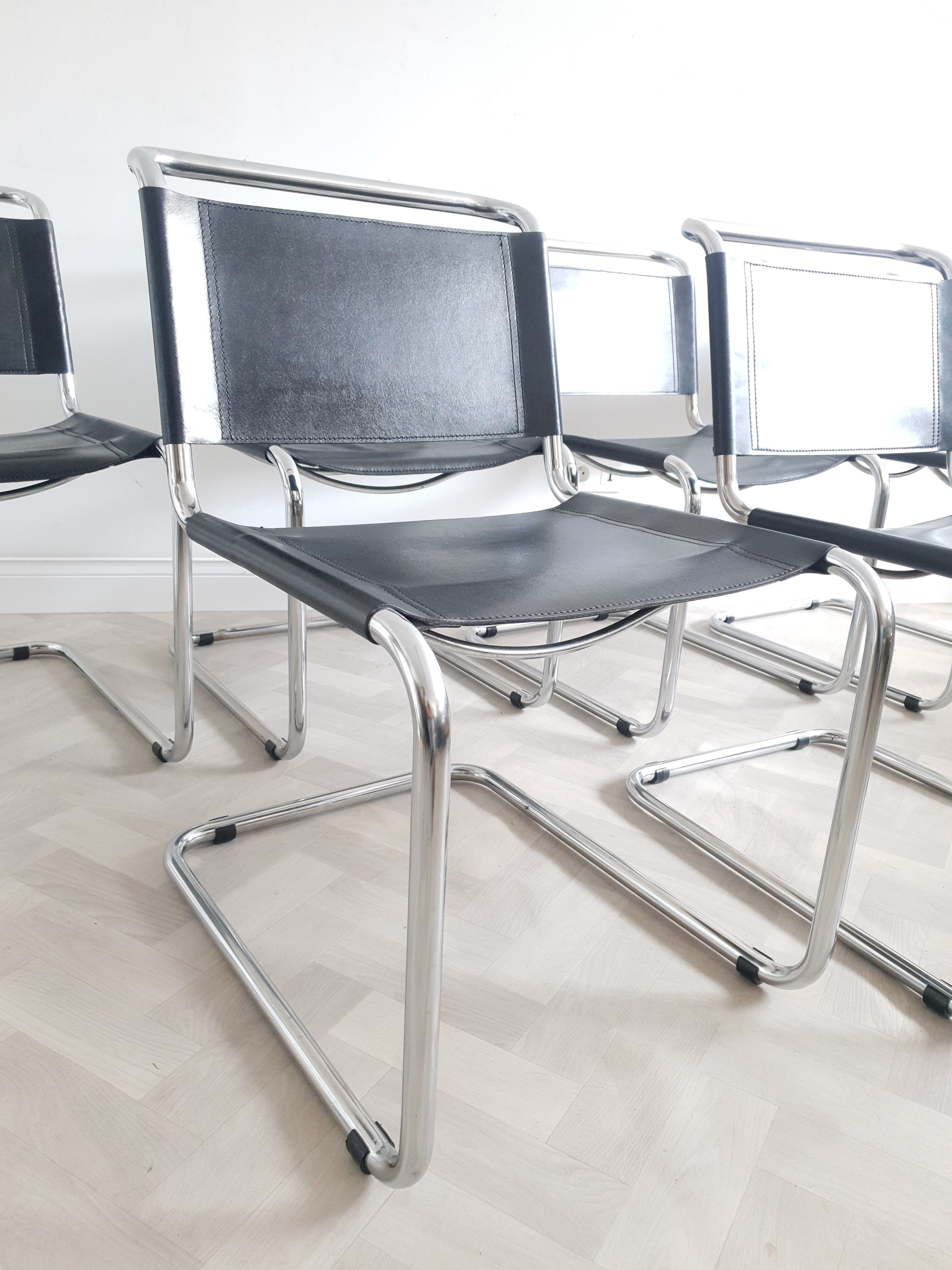 Set of 6 chairs B33 by Marcel Breuer
