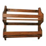 Vintage wooden wall shelf
