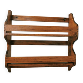 Vintage wooden wall shelf