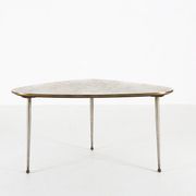 Mid-Century Modern Tripod Coffee Table with Marble Print Top, 1960s