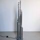 Vintage 1970s Italian Reggiani Fourteen Lights Chromed Floor Lamp