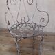 Fauteuil de jardin XIX° en fer forgé