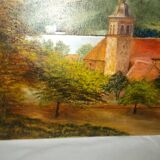 Oil painting on canvas landscape