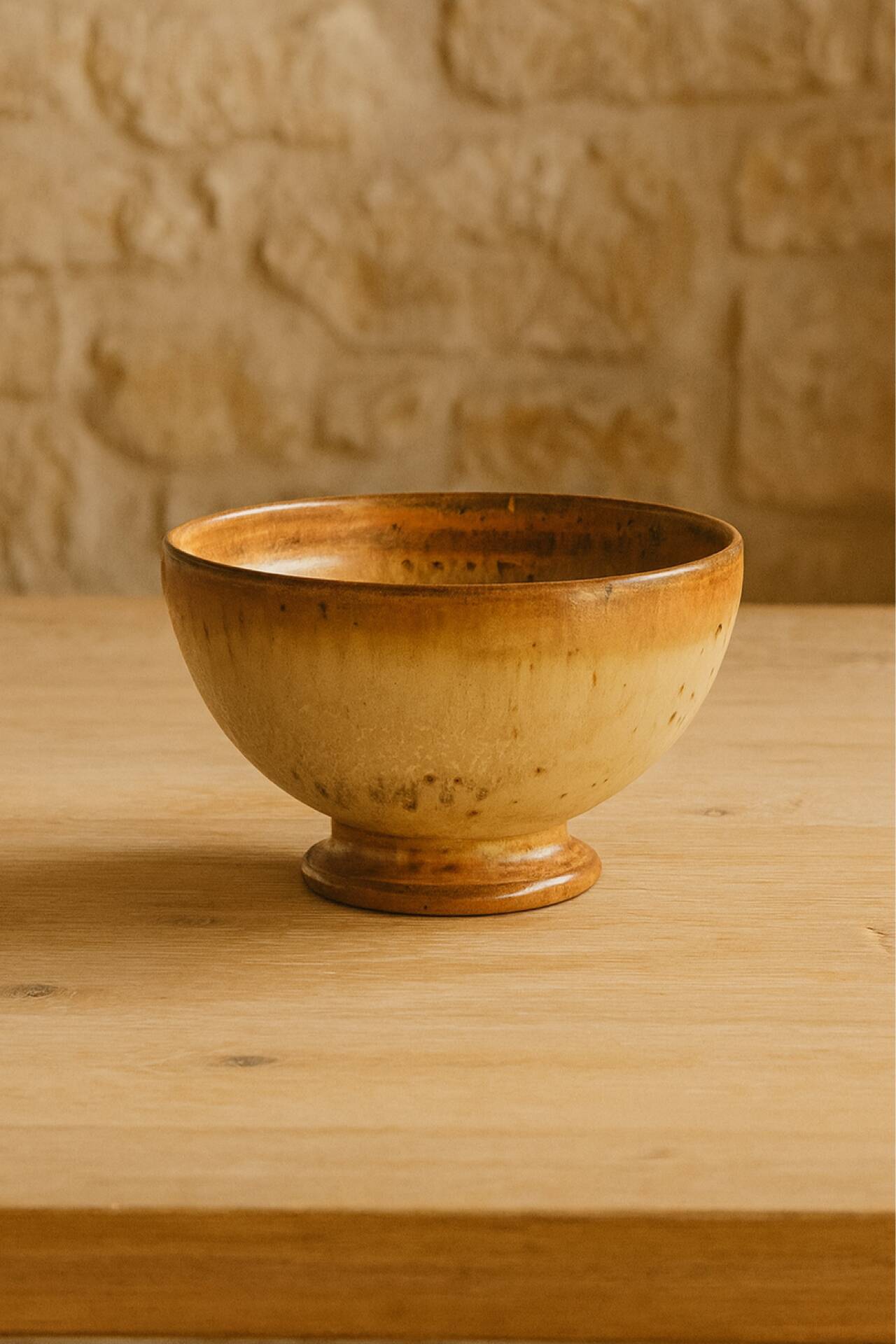 Bol vintage en grès artisanal